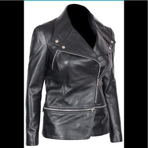 Decrum Real Leather Jackets for Women Lambskin Womens Leather Jacket